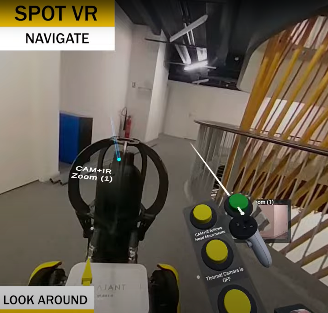 navigate spot robot vr